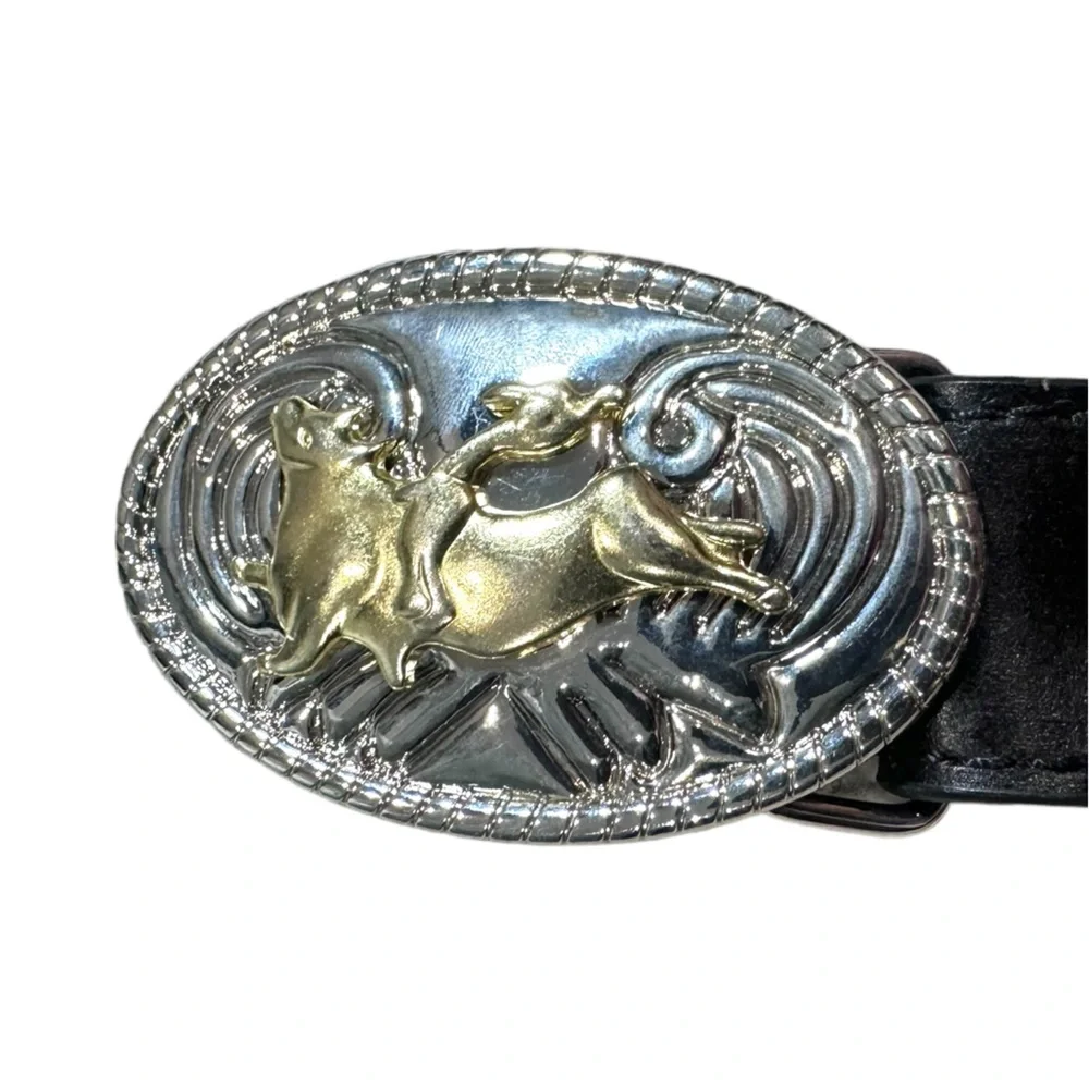 Nocona Belt Youth Bull Rider Black Small